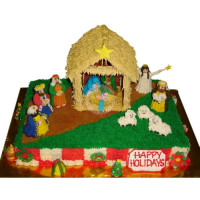 HOLIDAYS-Christmas, Cakes, Nativity - 1