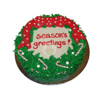 HOLIDAYS-Christmas, Cakes, Wreath - 1