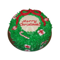 HOLIDAYS-Christmas, Cakes, Wreath - 2