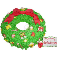 HOLIDAYS-Christmas, Cakes, Wreath - 6