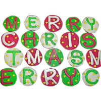 HOLIDAYS-Christmas, Cupcake Letters