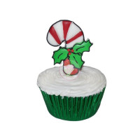 HOLIDAYS-Christmas, Cupcakes, Candy Cane - 1