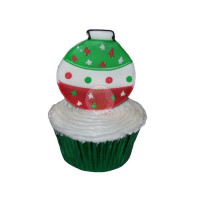 HOLIDAYS-Christmas, Cupcakes, Ornament - 2