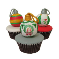 HOLIDAYS-Christmas, Cupcakes, Ornament - 3