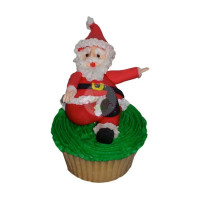 HOLIDAYS-Christmas, Cupcakes, Santa Claus - 08