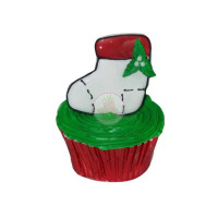HOLIDAYS-Christmas, Cupcakes, Stocking - 1