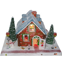 HOLIDAYS-Christmas, Gingerbread Houses - 30