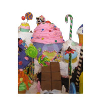 HOLIDAYS-Christmas, Gingerbread Houses - 52