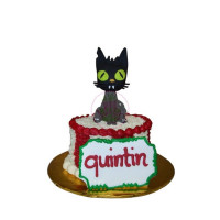 HOLIDAYS-Halloween, Cakes, Mini, Black Cat - 1