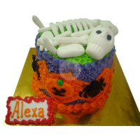 HOLIDAYS-Halloween, Cakes, Mini, Skeleton - 1