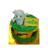 HOLIDAYS-Halloween, Cakes, Mini, Skull & Crossbones - 1