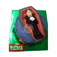 HOLIDAYS-Halloween, Cakes, Mini, Vampire in Coffin - 1